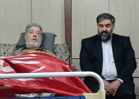 عیادت و تجلیل از جانباز سرافراز حاج غلامحسین صفایی